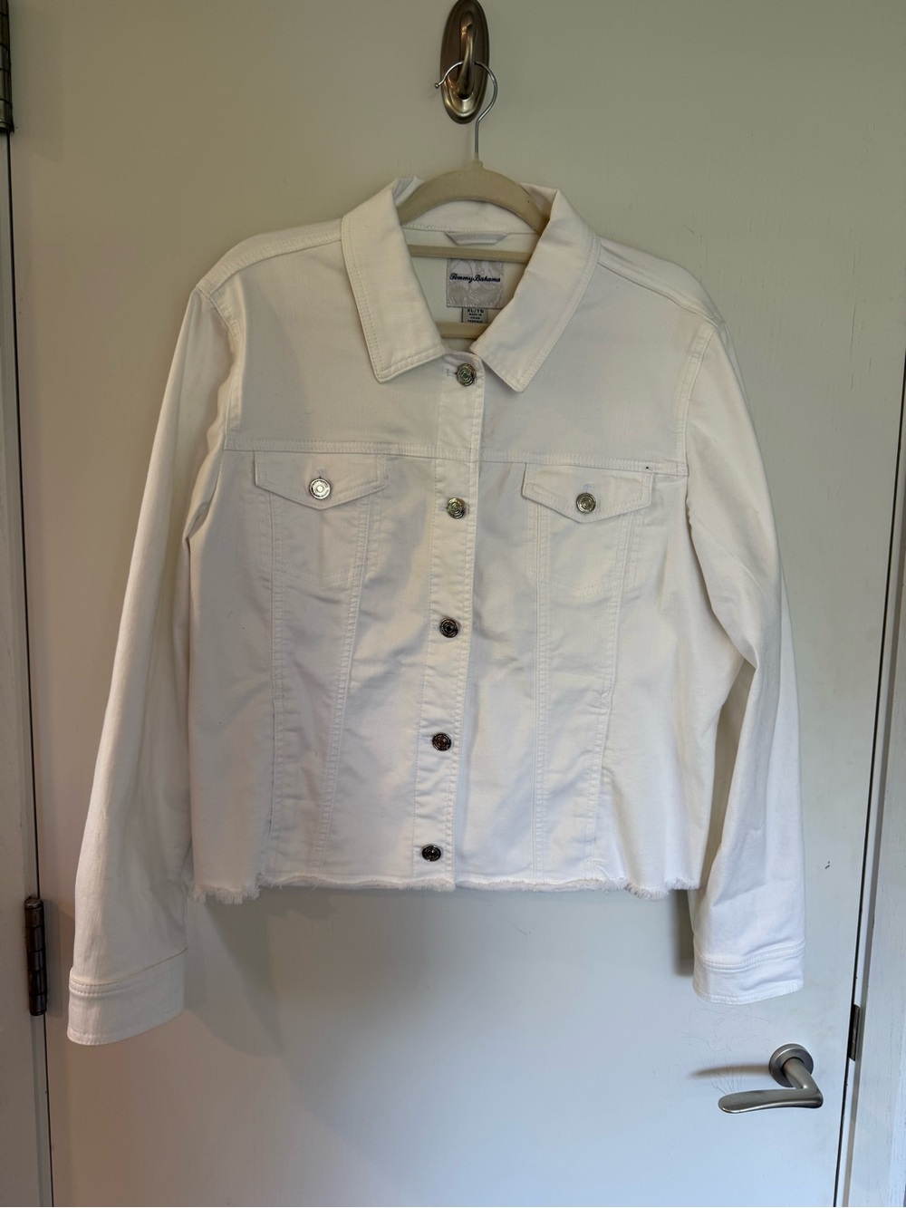 Tommy Bahama Ella Twill WhiteJean Jacket - Picture 4 of 6